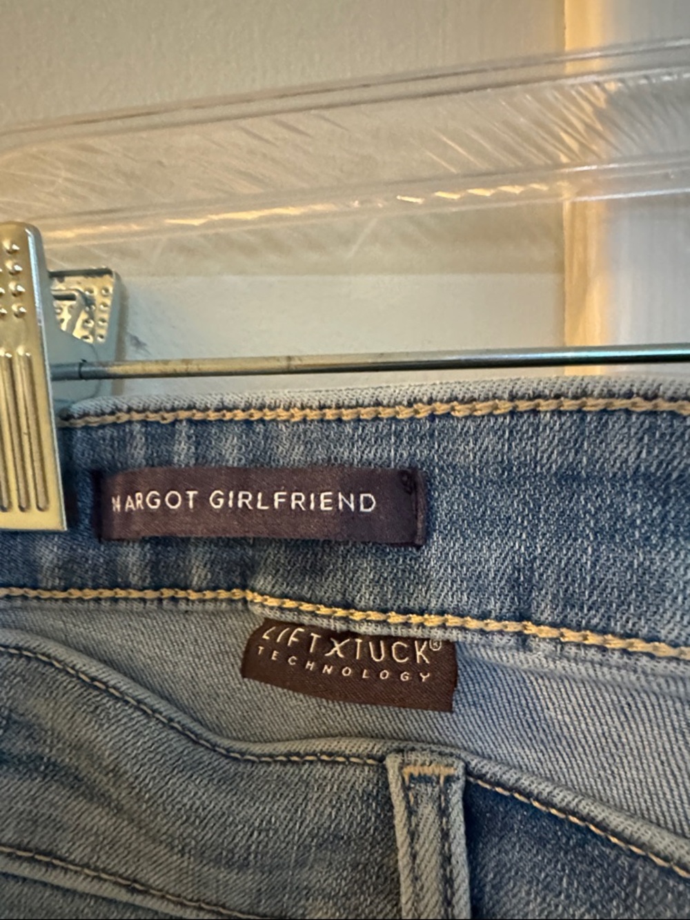 NYDJ Size 14 Regular Light Blue Cropped Jeans - Straight Ankle - Picture 3 of 7